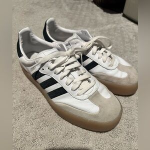 adidas White and Black Athletic Shoes